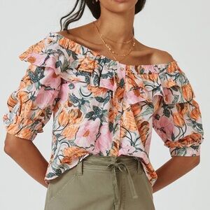 NWT Anthropologie Off-Shoulder Top